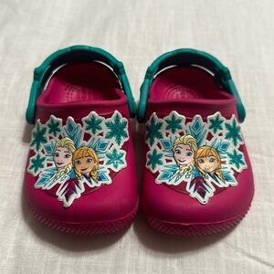 Disney Frozen Pink Crocs Child Size c4